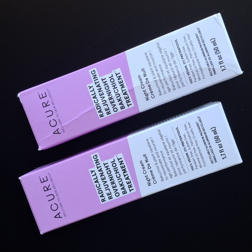 Acure Radically Rejuvenating Overnight Bakuchiol Treatment (2 x  Full Size)